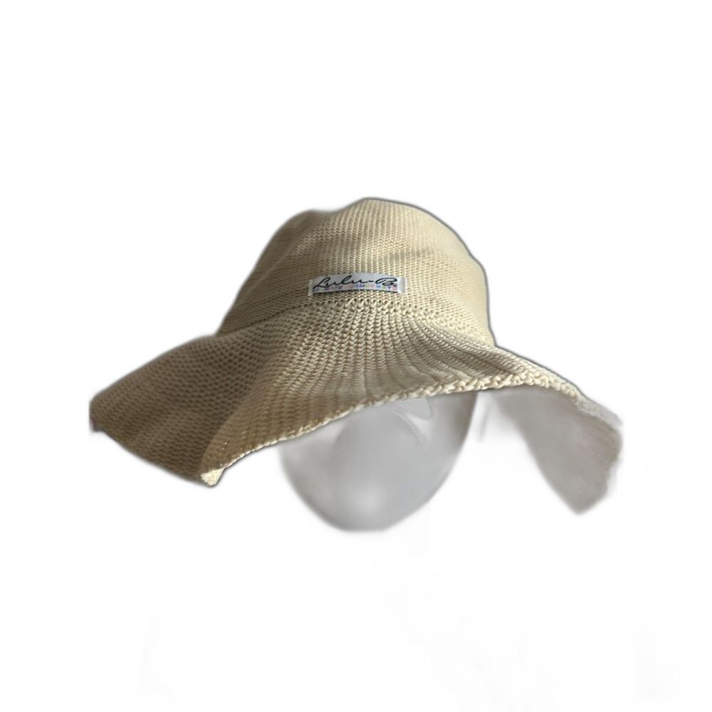 Lulu-B Hat Sun Protection UPF 50+ fabric 4" Brim Packable Internal Liner Beige